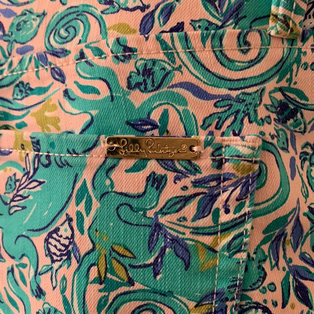 Lilly Pulitzer SZ 16 South Ocean Skinny Crop - Picture 6 of 6